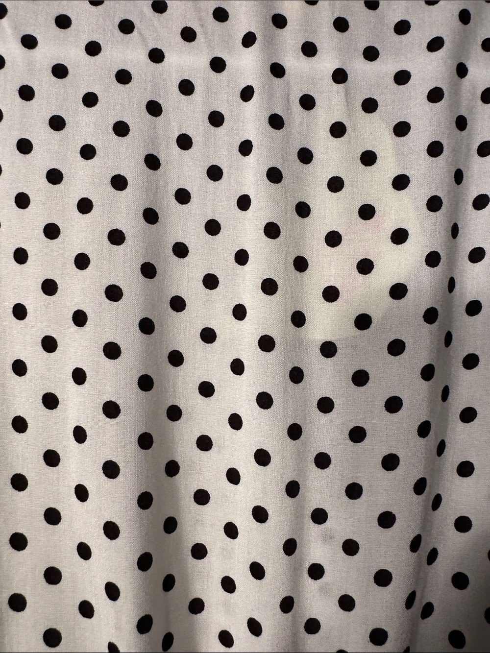 Polka Dot V-Neck Short Sleeve Romper with Black Waistband - White/Black - Picture 4 of 14